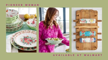 Images from the Pioneer Woman's latest release of cookware and bakeware at Walmart.