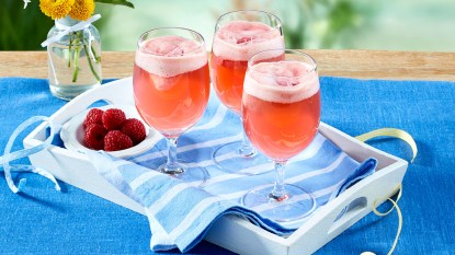 Raspberry Sorbet Gin Spritzers
