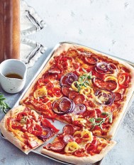 pepperoni & sweet pepper pizza recipe