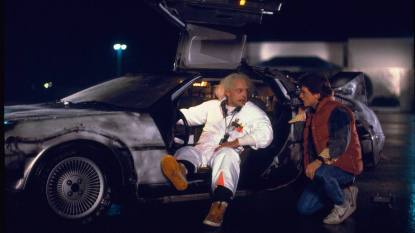 Christopher Lloyd and Michael J. Fox in 'Back to The Future' (1985)