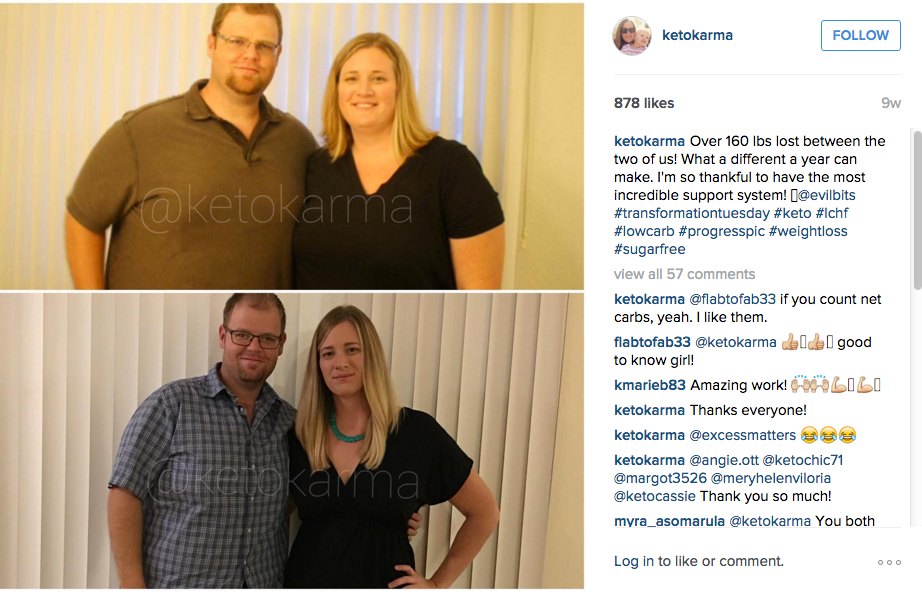 Husband before and after