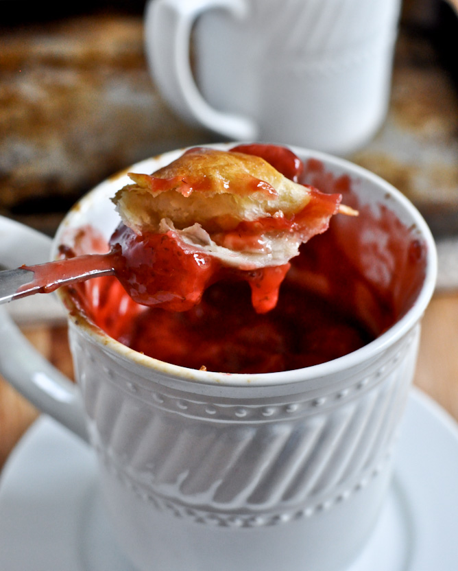 Mug Desserts Strawberry Pie