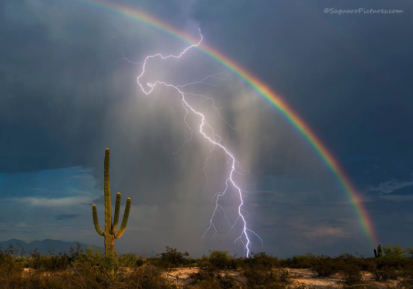 Lightening and Rainbow