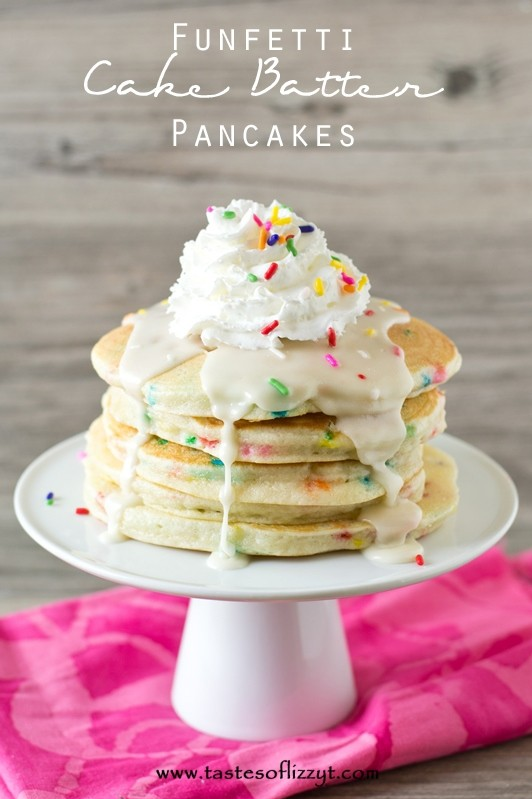 Dessert For Breakfast Funfetti Cake Batter Pancakes