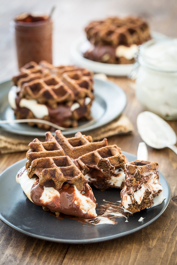 Dessert For Breakfast Smores Waffles