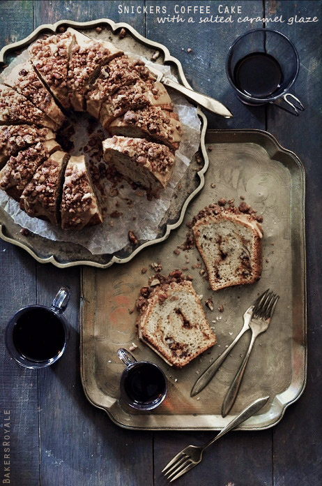 Dessert For Breakfast Snickers Coffee Cake