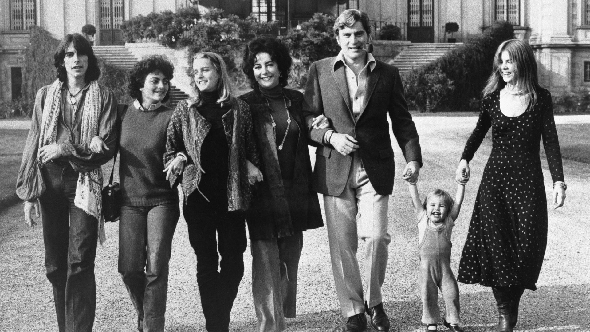 Elizabeth Taylor and her family