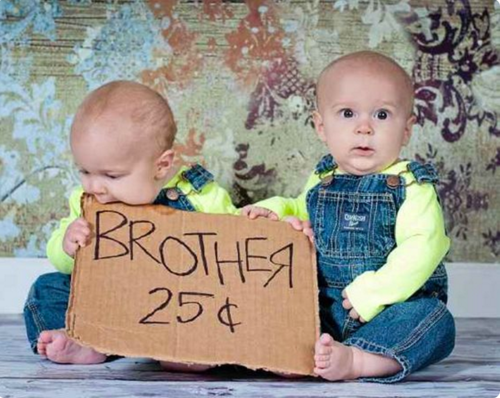 cute twin baby photos for sale