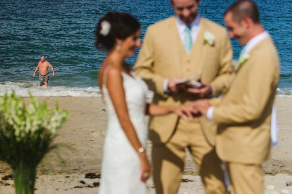Beachside wedding