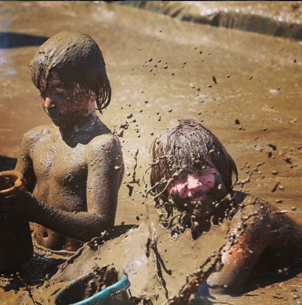 Muddy kids