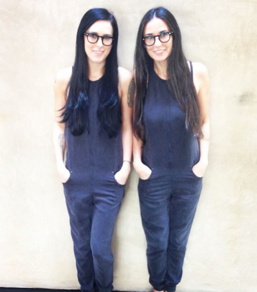 Celeb Moms Dressed Like Kids Demi Moore