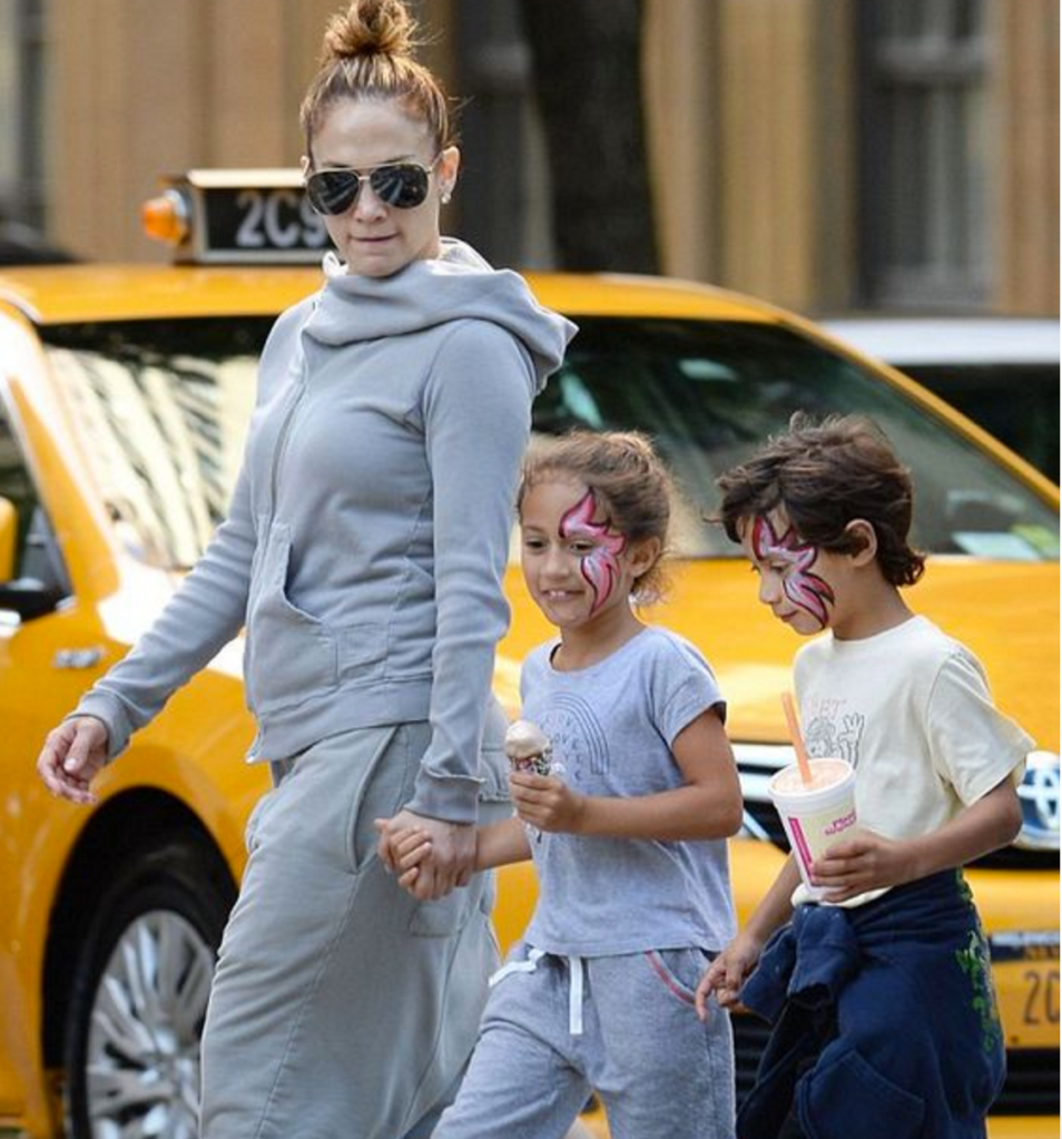 Celeb Moms Dressed Like Kids Jennifer Lopez