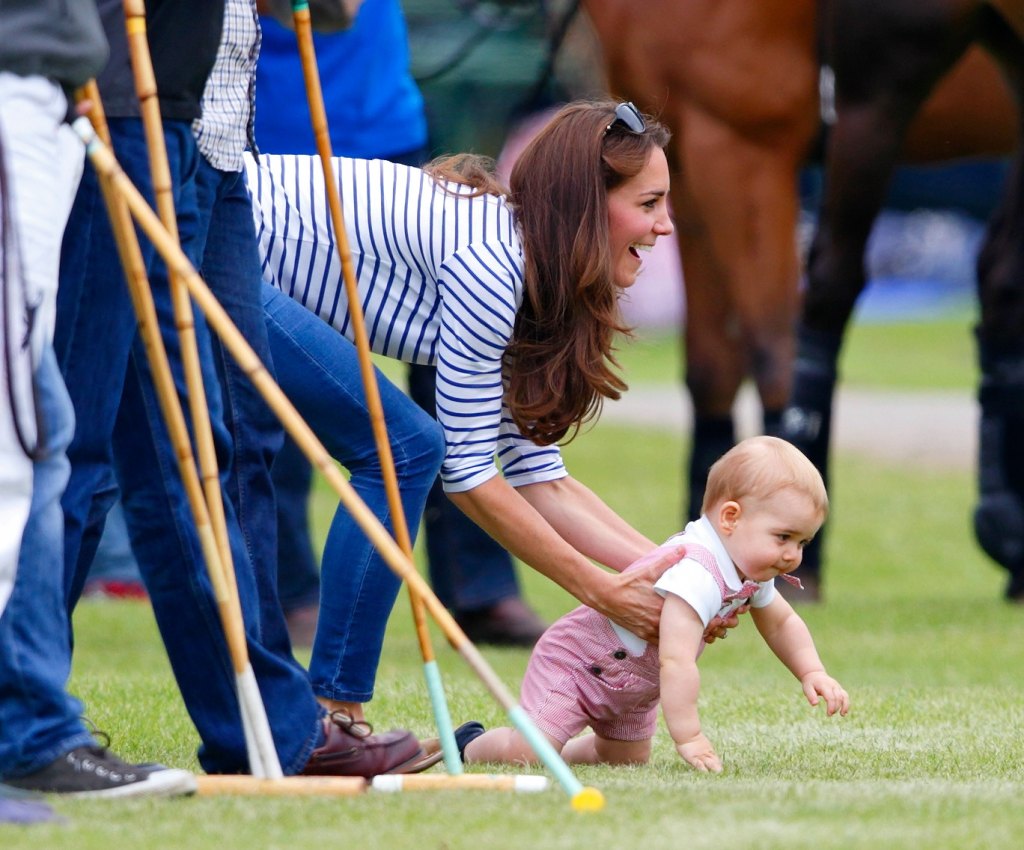 Kate Middleton Casual Outfit Stripes Polo Jeans Every Mom