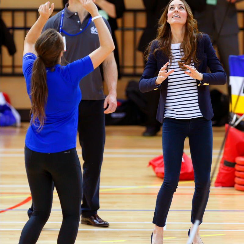 Kate Middleton Casual Outfit Volleyball Stripes