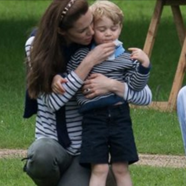 Royal Kids Normal Kate Wiping George's Face