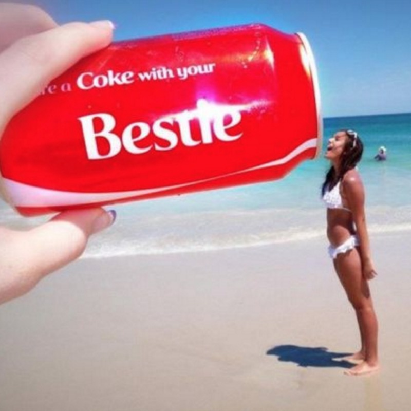 Beach Illusions Coke With Bestie