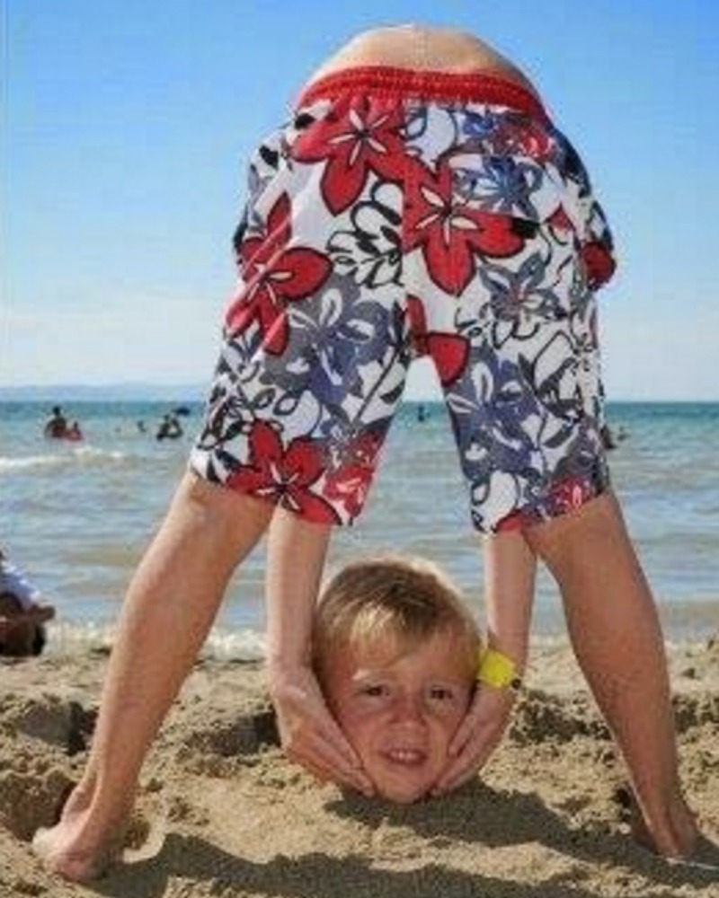 Beach Illusions Head In Sand