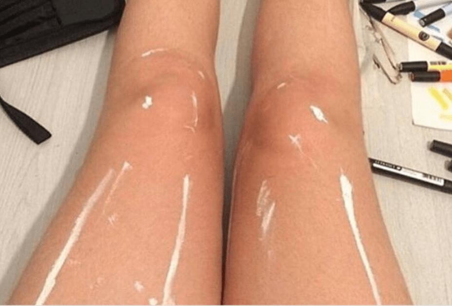 Oily Legs Illusion Trick
