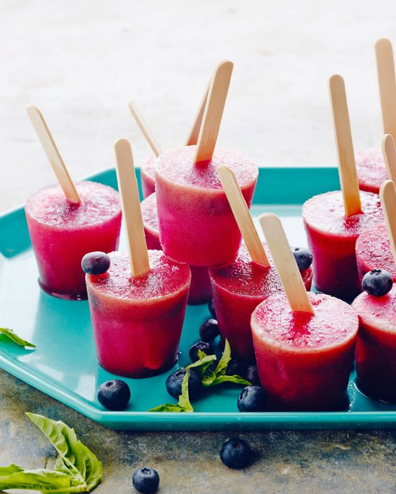 Pioneer Woman Recipes 4th Of July Desserts Blueberry Basil Pops