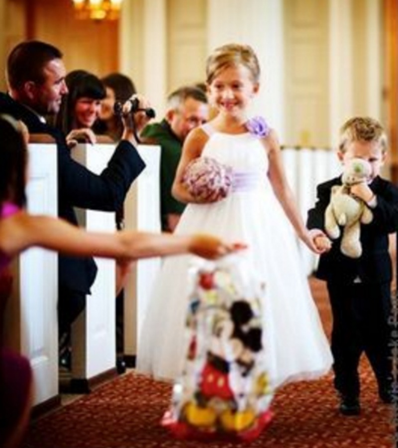 Ring Bearer Flower Girl Crying Boy