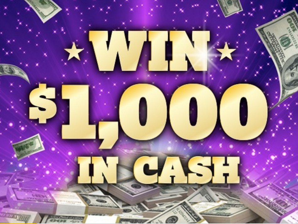 Win $1000 in cash