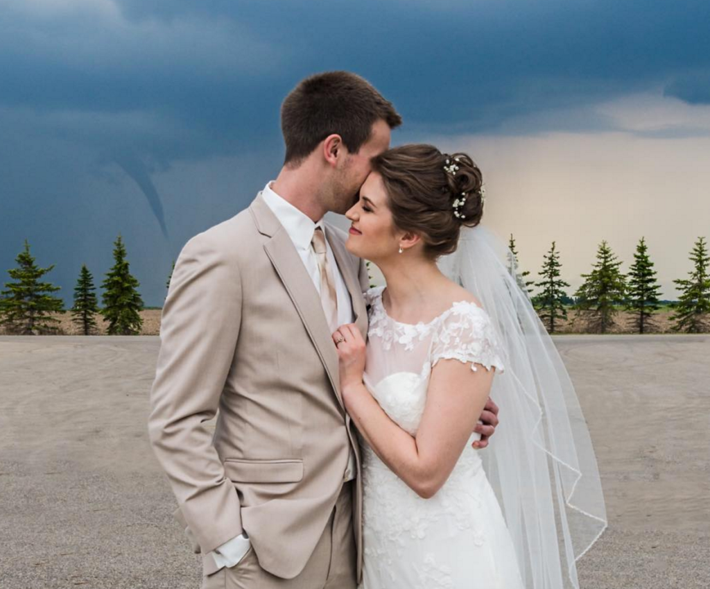 Funnel Cloud Wedding Photo