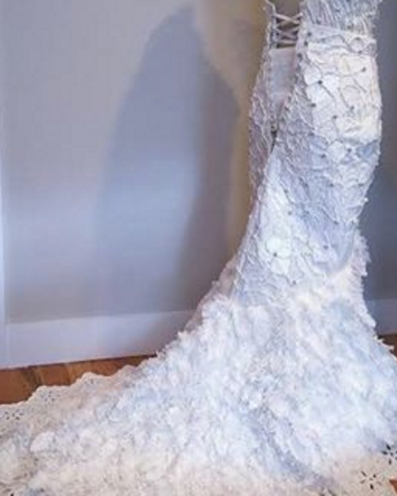 Toilet Paper Wedding Dress Train