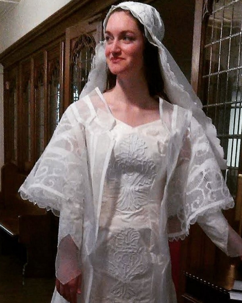 Toilet Paper Wedding Dress Veil