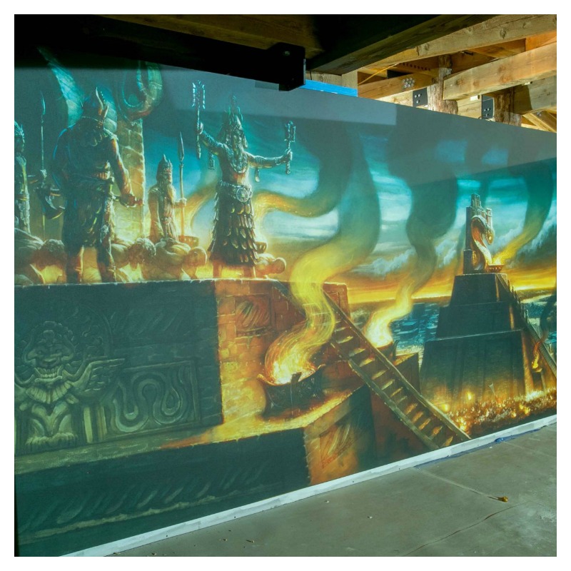 Noah's Ark Pre Flood Mural