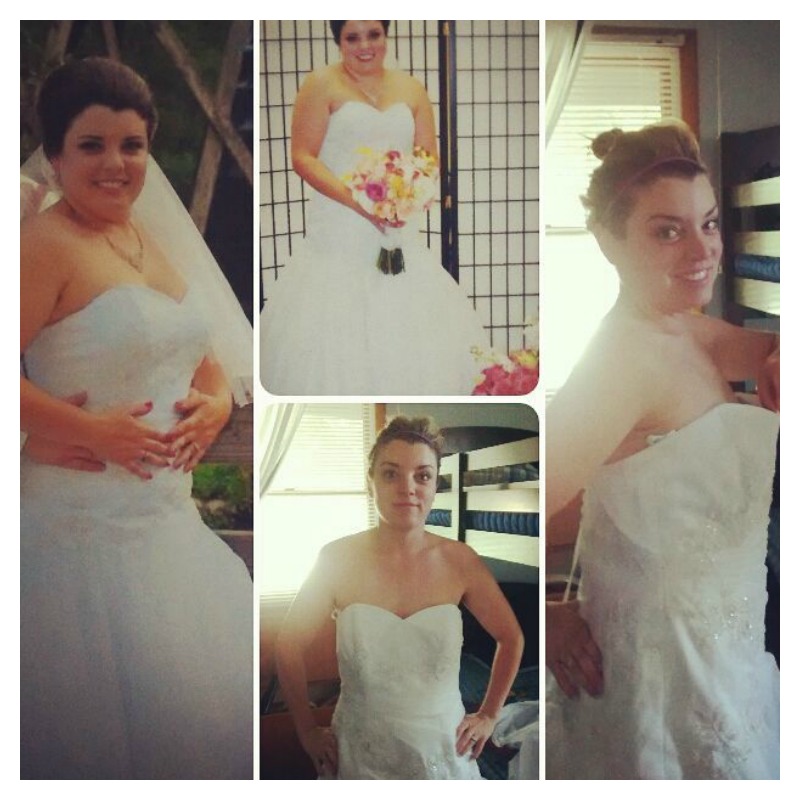 12 Before and After Weight Loss Wedding Dress Photos