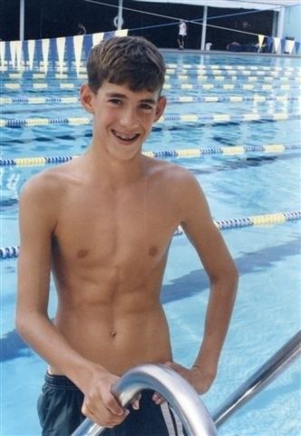 Young Michael Phelps Swimming