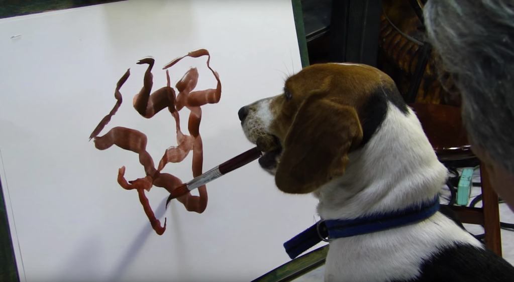 Beagle painter