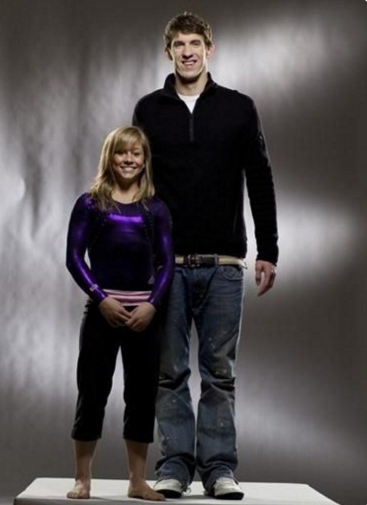 Olympic Height Differences Johnson Phelps