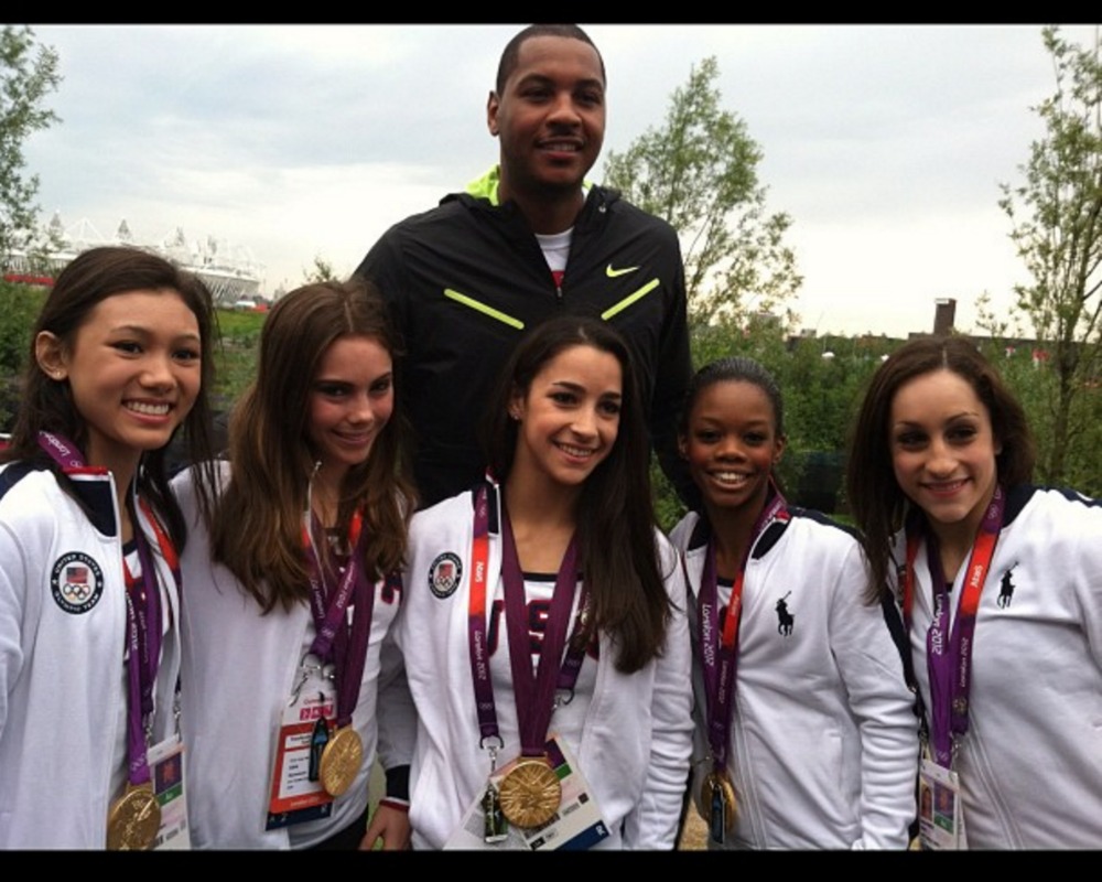 Olympics Height Differences Carmelo Anthony