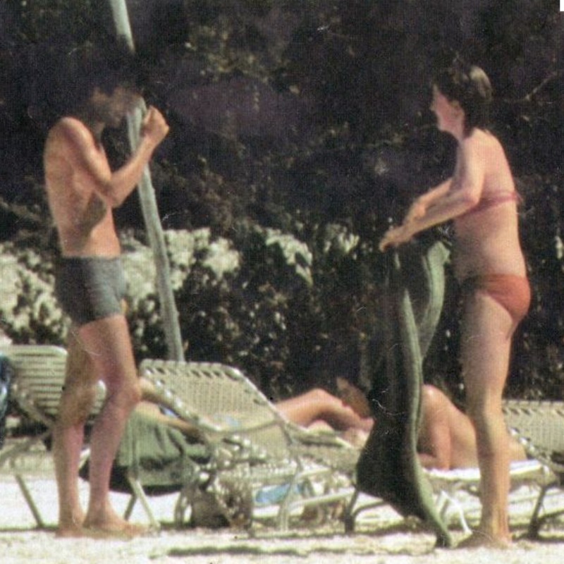Prince Charles And Diana Beach Shot