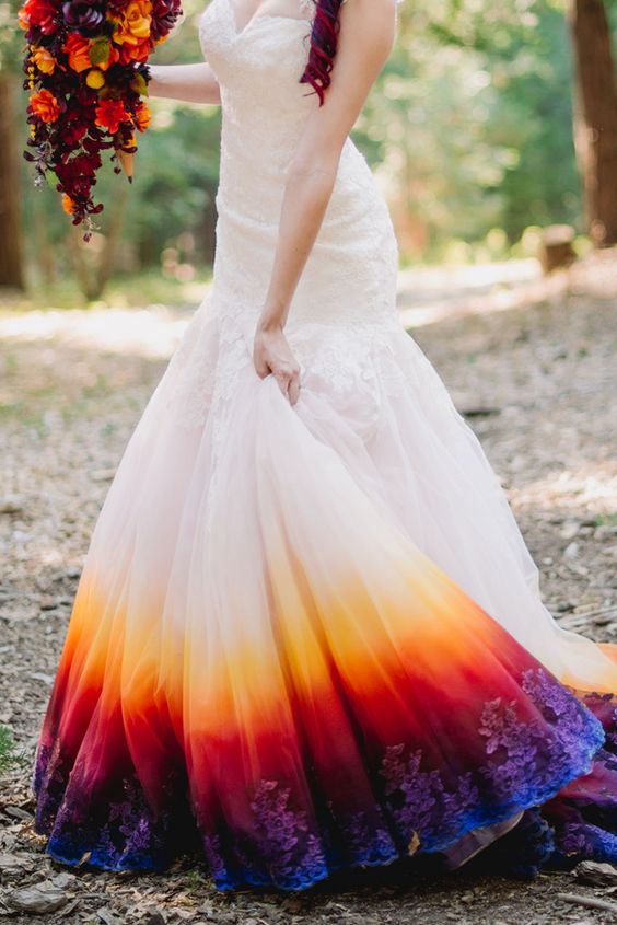 Ombre Wedding Dress