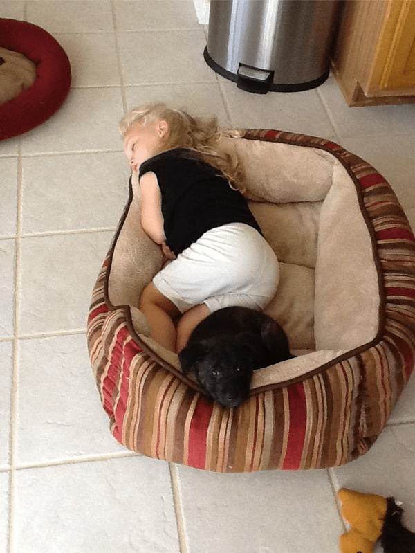 Kids Sleeping Dog Bed