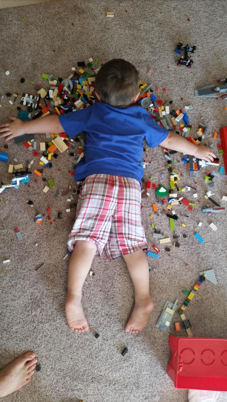 Kids Sleeping Legos