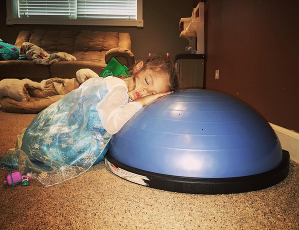 Kids Sleeping Positions Bosu Ball