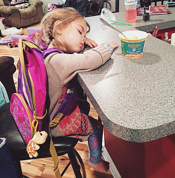 Kids Sleeping Positions Breakfast Bar