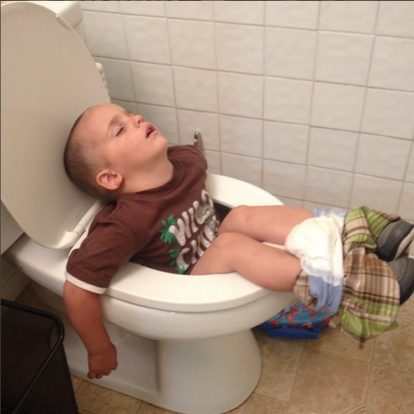 Kids Sleeping Toilet