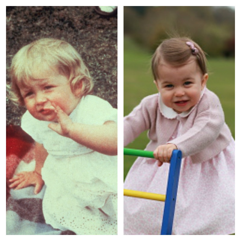 Princess Diana Princess Charlotte Baby Picture Comparison