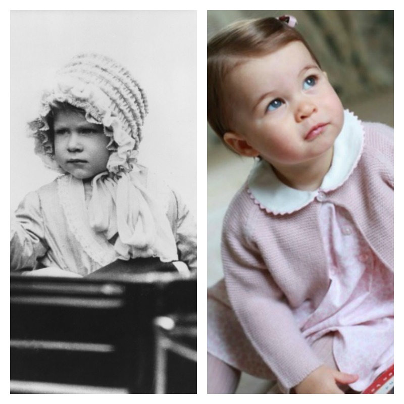 Queen Elizabeth Princess Charlotte Toddler Comparison