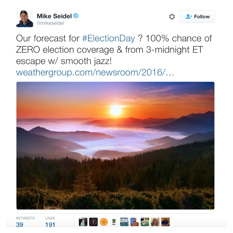 Election 2016 Weather Channel