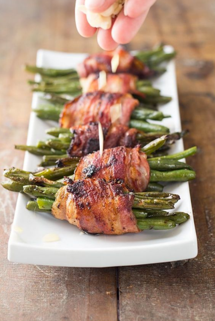 Thanksgiving Side Dishes Bacon Wrapped Green Beans