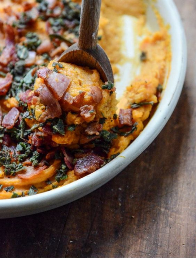 Thanksgiving Side Dishes Bourbon Bacon Whipped Sweet Potatoes