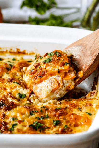 Thanksgiving Side Dishes Herb Scalloped Sweet Potatoes