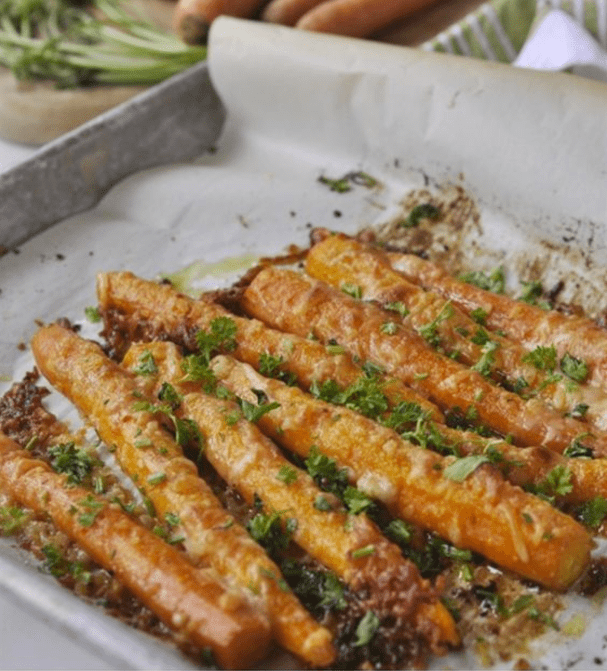 Thanksgiving Side Dishes Parmesan Roasted Carrots