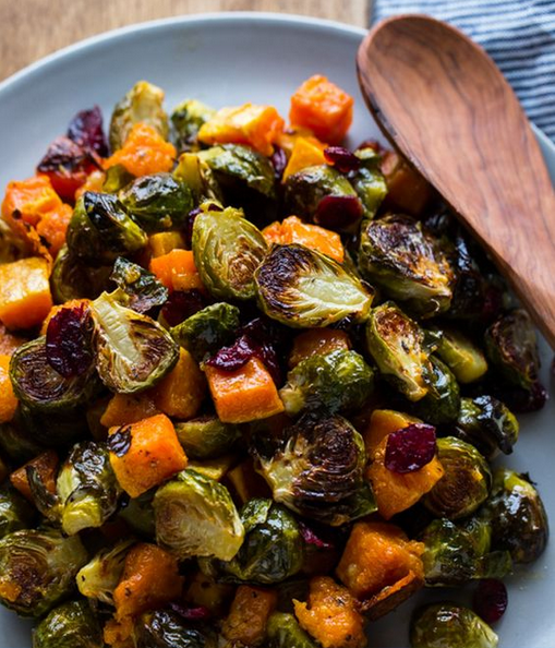Thanksgiving Side Dishes Roasted Brussels Sprouts Squash