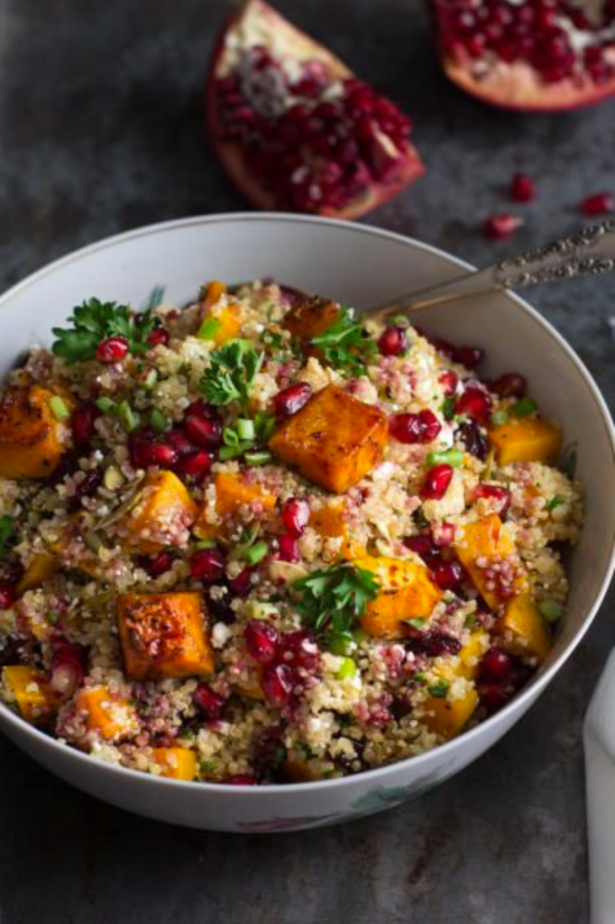 Thanksgiving Side Dishes Roasted Butternut Squash Quinoa Salad